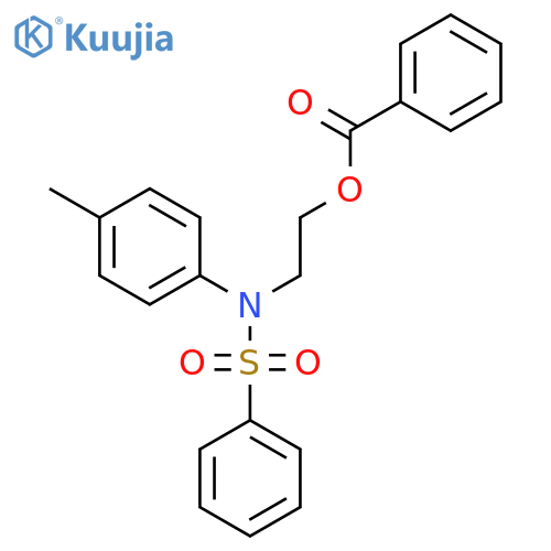 Benzenesulfonamide, N-[2-(benzoyloxy)ethyl]-N-(4-methylphenyl)- structure