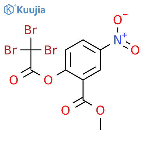 Benzoic acid, 5-nitro-2-[(tribromoacetyl)oxy]-, methyl ester structure