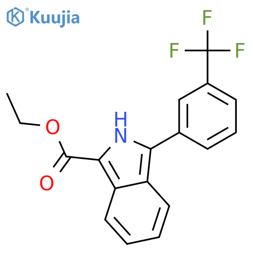 2H-Isoindole-1-carboxylic acid, 3-[3-(trifluoromethyl)phenyl]-, ethyl ester structure