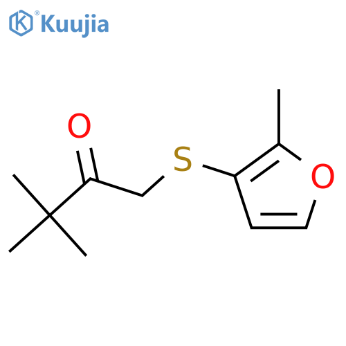 2-Butanone, 3,3-dimethyl-1-[(2-methyl-3-furanyl)thio]- structure