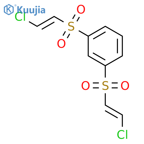 Benzene, 1,3-bis[(2-chloroethenyl)sulfonyl]- structure