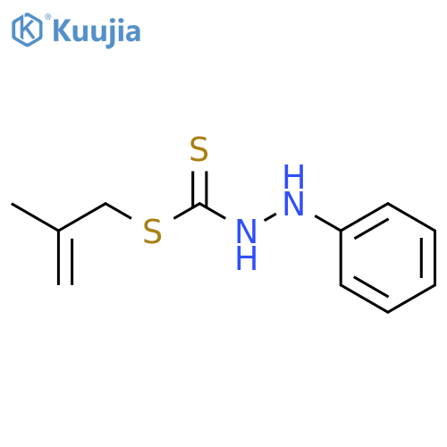 Hydrazinecarbodithioic acid, 2-phenyl-,2-methyl-2-propen-1-yl ester structure