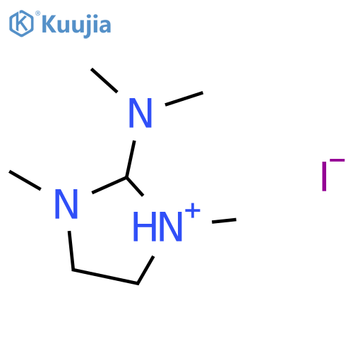 1H-Imidazolium, 2-(dimethylamino)-4,5-dihydro-1,3-dimethyl-, iodide structure