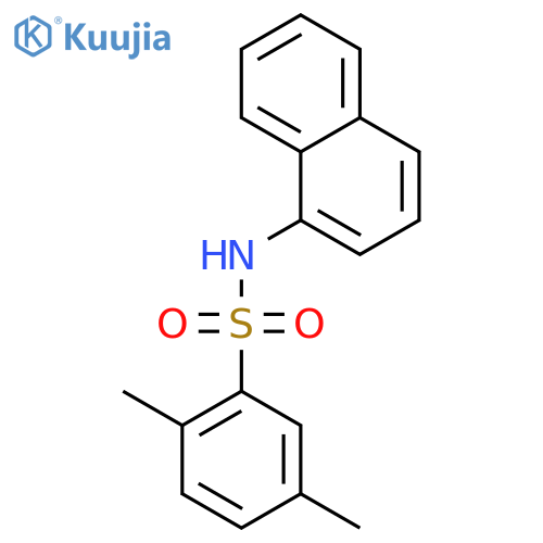 Benzenesulfonamide, 2,5-dimethyl-N-1-naphthalenyl- structure