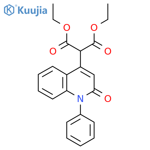 Diethyl 1,2-dihydro-2-oxo-1-phenylquinol-4-ylmalonate structure