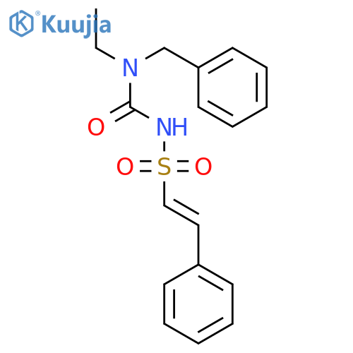 Ethenesulfonamide, N-[[ethyl(phenylmethyl)amino]carbonyl]-2-phenyl- structure