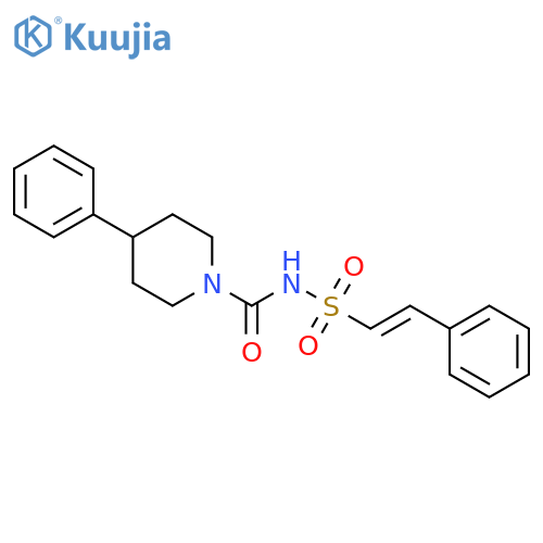 1-Piperidinecarboxamide, 4-phenyl-N-[(2-phenylethenyl)sulfonyl]- structure