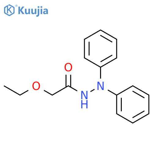 Acetic acid, ethoxy-, 2,2-diphenylhydrazide structure