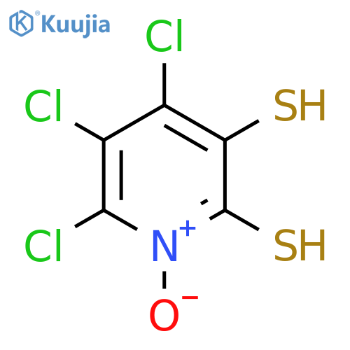 Pyridinedithiol, trichloro-, 1-oxide structure
