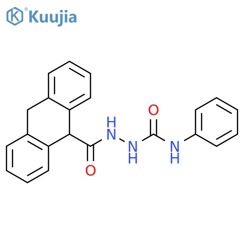 9-Anthracenecarboxylic acid, 9,10-dihydro-,2-[(phenylamino)carbonyl]hydrazide structure