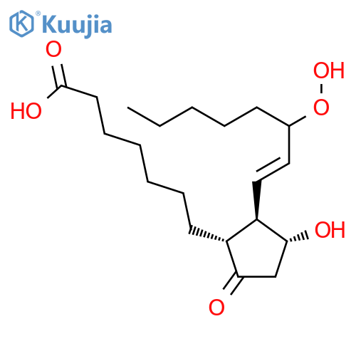 Prost-13-en-1-oic acid, 15-hydroperoxy-11-hydroxy-9-oxo-, (11a,13E)- structure