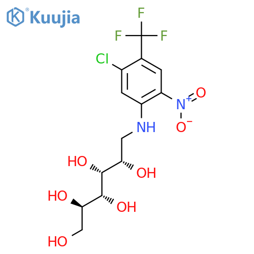 D-GLUCITOL, 1-[[5-CHLORO-2-NITRO-4-(TRIFLUOROMETHYL)PHENYL]AMINO]-1-DEOXY- structure