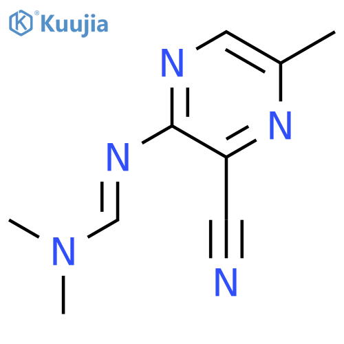 Methanimidamide, N'-(3-cyano-5-methylpyrazinyl)-N,N-dimethyl- structure