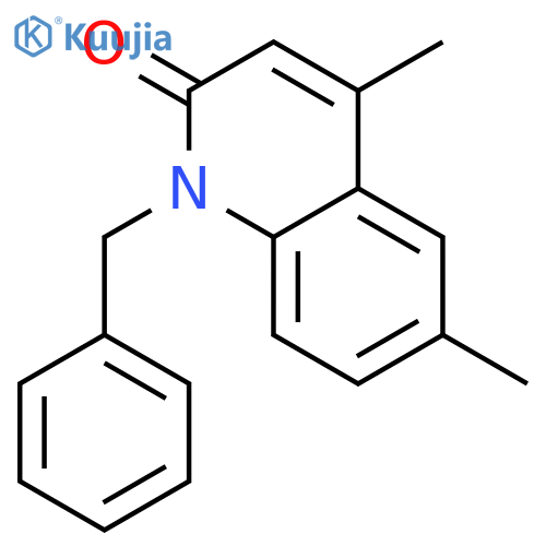 2(1H)-Quinolinone, 4,6-dimethyl-1-(phenylmethyl)- structure