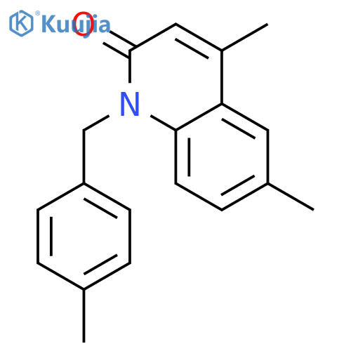 2(1H)-Quinolinone, 4,6-dimethyl-1-[(4-methylphenyl)methyl]- structure