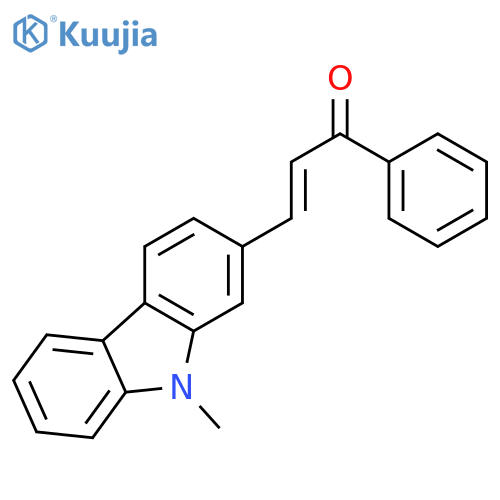 2-Propen-1-one, 3-(9-methyl-9H-carbazol-2-yl)-1-phenyl- structure
