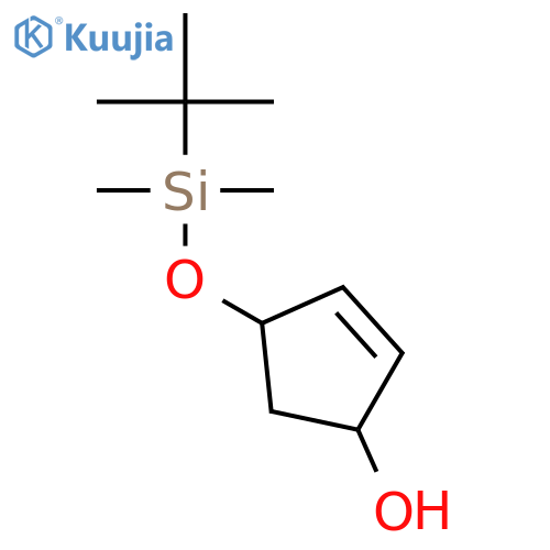 2-Cyclopenten-1-ol, 4-[[(1,1-dimethylethyl)dimethylsilyl]oxy]- structure