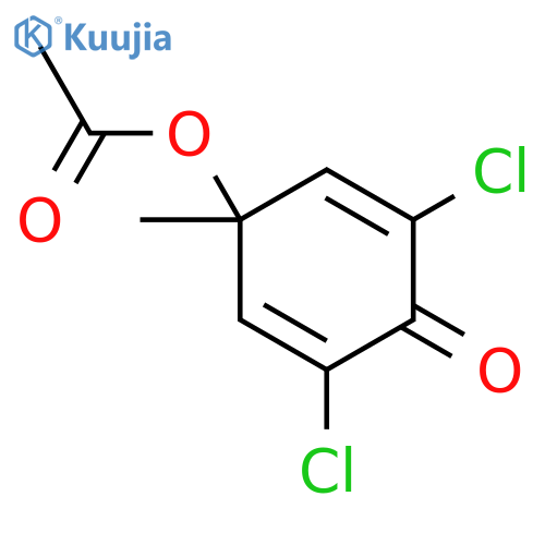 2,5-Cyclohexadien-1-one, 4-(acetyloxy)-2,6-dichloro-4-methyl- structure