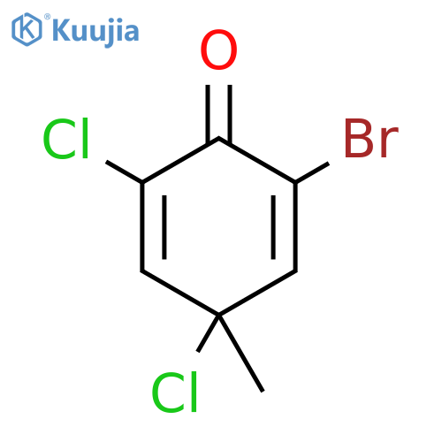 2,5-Cyclohexadien-1-one, 2-bromo-4,6-dichloro-4-methyl- structure
