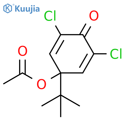 2,5-Cyclohexadien-1-one,4-(acetyloxy)-2,6-dichloro-4-(1,1-dimethylethyl)- structure