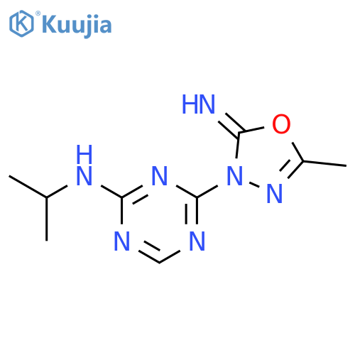 1,3,5-Triazin-2-amine,4-(2-imino-5-methyl-1,3,4-oxadiazol-3(2H)-yl)-N-(1-methylethyl)- structure