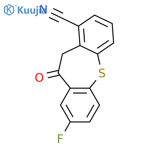 DIBENZO[B,F]THIEPIN-1-CARBONITRILE, 8-FLUORO-10,11-DIHYDRO-10-OXO- structure