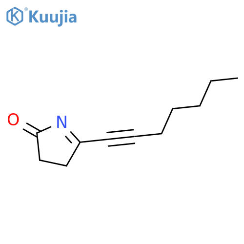 2H-Pyrrol-2-one, 5-(1-heptynyl)-3,4-dihydro- structure