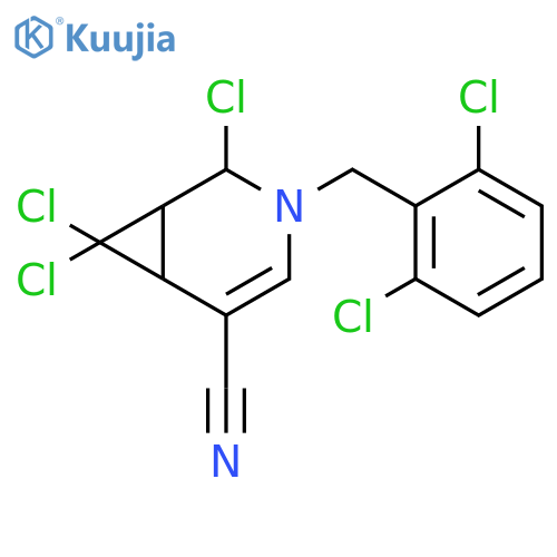 3-Azabicyclo[4.1.0]hept-4-ene-5-carbonitrile,2,7,7-trichloro-3-[(2,6-dichlorophenyl)methyl]- structure