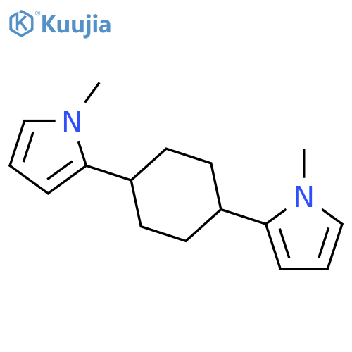 1H-Pyrrole, 2,2'-(1,4-cyclohexanediyl)bis[1-methyl- structure