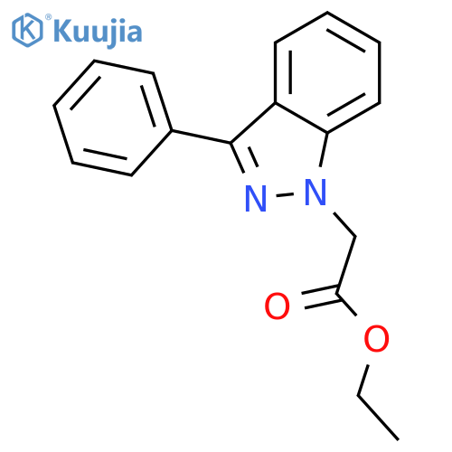 1H-Indazole-1-acetic acid, 3-phenyl-, ethyl ester structure