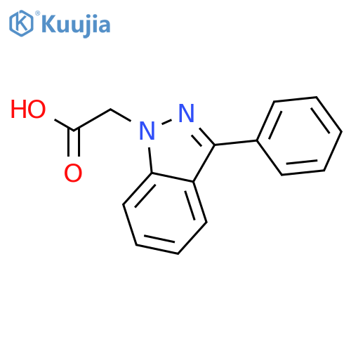 1H-Indazole-1-acetic acid, 3-phenyl- structure