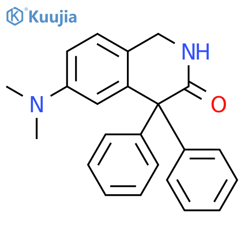 3(2H)-Isoquinolinone, 6-(dimethylamino)-1,4-dihydro-4,4-diphenyl- structure