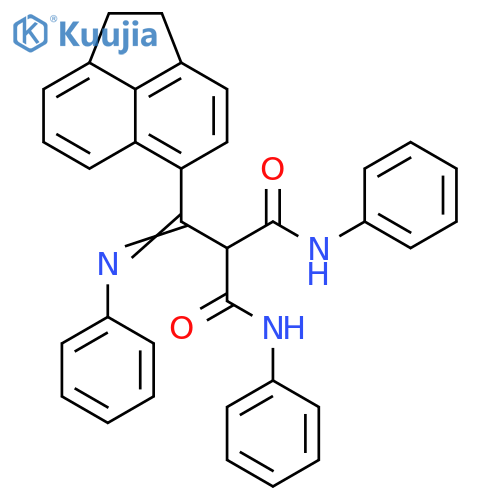 Propanediamide,2-[(1,2-dihydro-5-acenaphthylenyl)(phenylimino)methyl]-N,N'-diphenyl- structure
