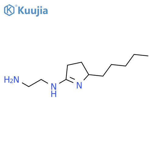 1,2-Ethanediamine, N-(3,4-dihydro-2-pentyl-2H-pyrrol-5-yl)- structure