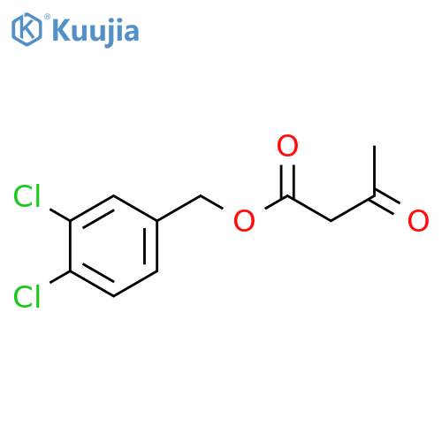 Butanoic acid, 3-oxo-, (3,4-dichlorophenyl)methyl ester structure