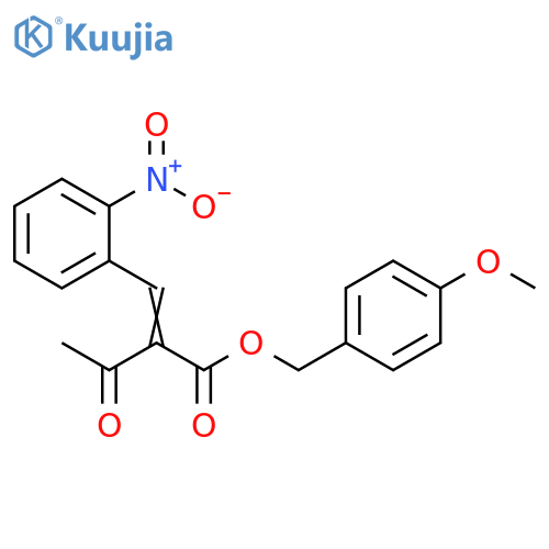 Butanoic acid, 2-[(2-nitrophenyl)methylene]-3-oxo-, (4-methoxyphenyl)methyl ester structure