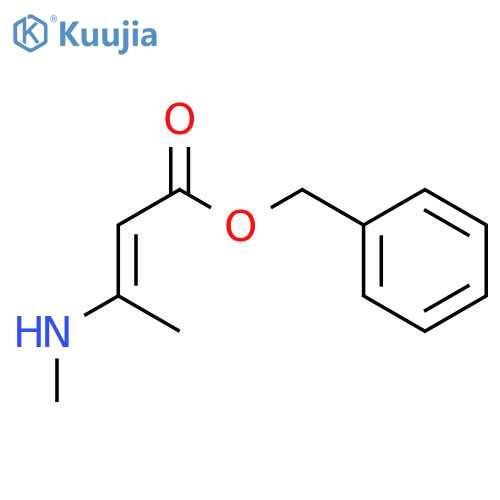 2-Butenoic acid, 3-(methylamino)-, phenylmethyl ester structure