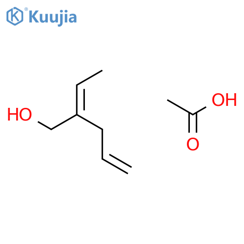 2-Buten-1-ol, 2-(2-propenyl)-, acetate structure