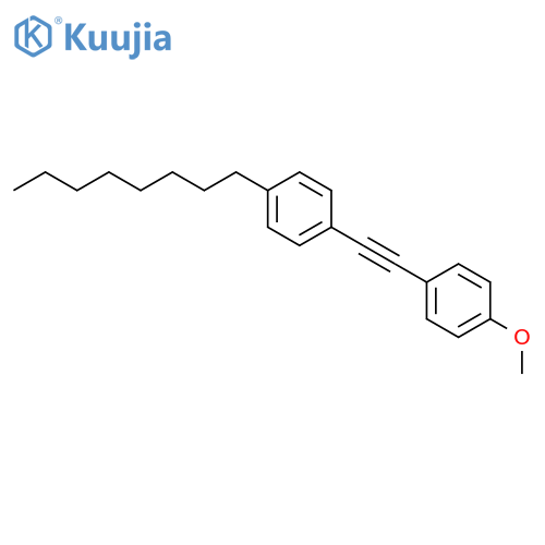 Benzene, 1-methoxy-4-[(4-octylphenyl)ethynyl]- structure