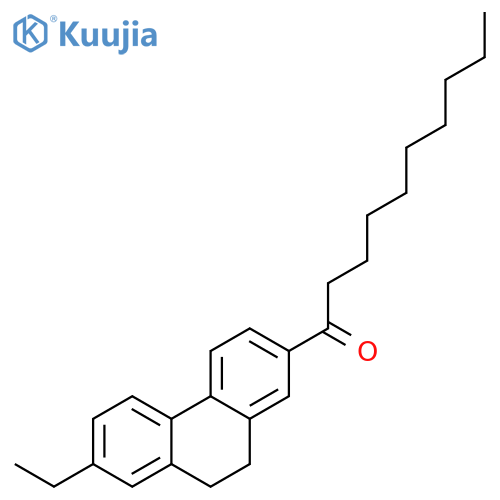 1-Decanone, 1-(7-ethyl-9,10-dihydro-2-phenanthrenyl)- structure