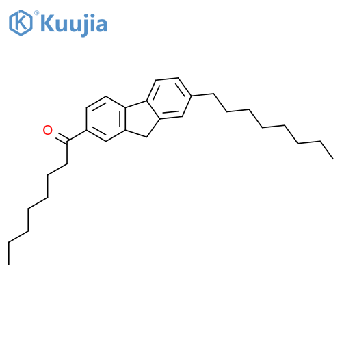1-Octanone, 1-(7-octyl-9H-fluoren-2-yl)- structure