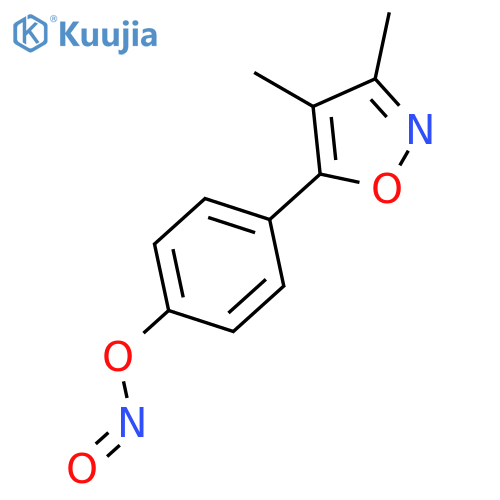 Nitrous acid, 4-(3,4-dimethyl-5-isoxazolyl)phenyl ester structure
