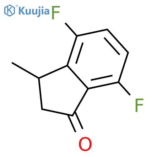 1H-Inden-1-one, 4,7-difluoro-2,3-dihydro-3-methyl- structure