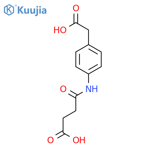 4-{[4-(carboxymethyl)phenyl]amino}-4-oxobutanoic acid structure