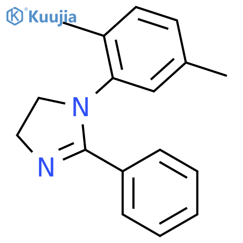 1H-Imidazole, 1-(2,5-dimethylphenyl)-4,5-dihydro-2-phenyl- structure