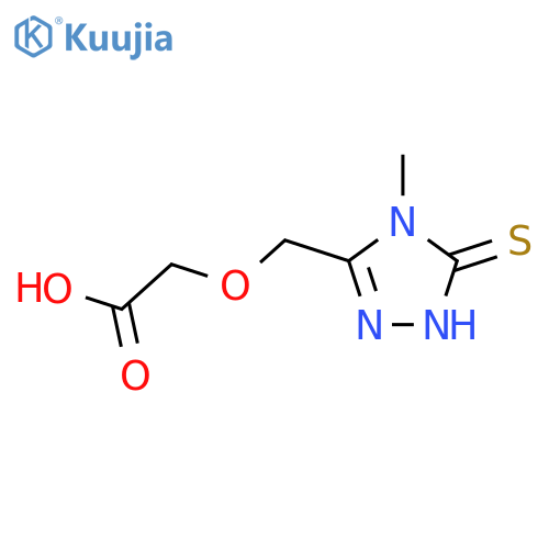 2-(4-methyl-5-sulfanyl-4H-1,2,4-triazol-3-yl)methoxyacetic acid structure