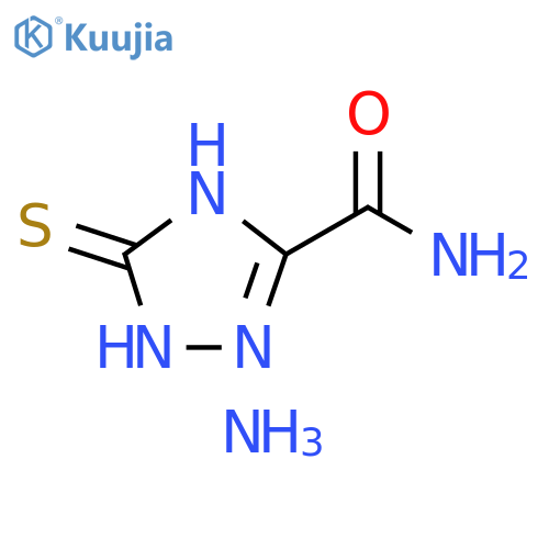 1H-1,2,4-Triazole-3-carboxamide, 2,5-dihydro-5-thioxo-, ammonium salt (1:1) structure