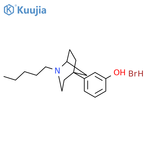 Phenol, 3-(2-pentyl-2-azabicyclo[3.2.1]oct-5-yl)-, hydrobromide structure