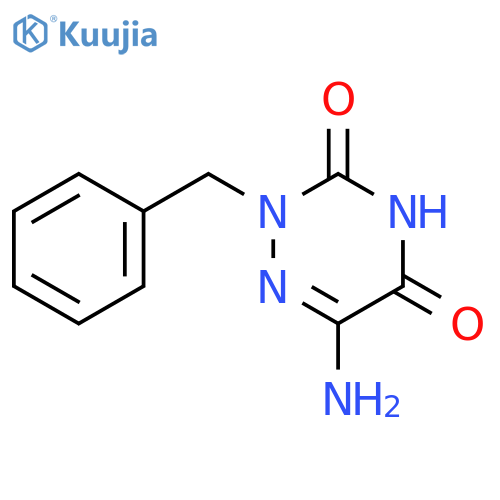 1,2,4-Triazine-3,5(2H,4H)-dione, 6-amino-2-(phenylmethyl)- structure