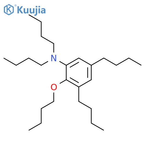 BENZENAMINE, 2-BUTOXY-N,N,3,5-TETRABUTYL- structure